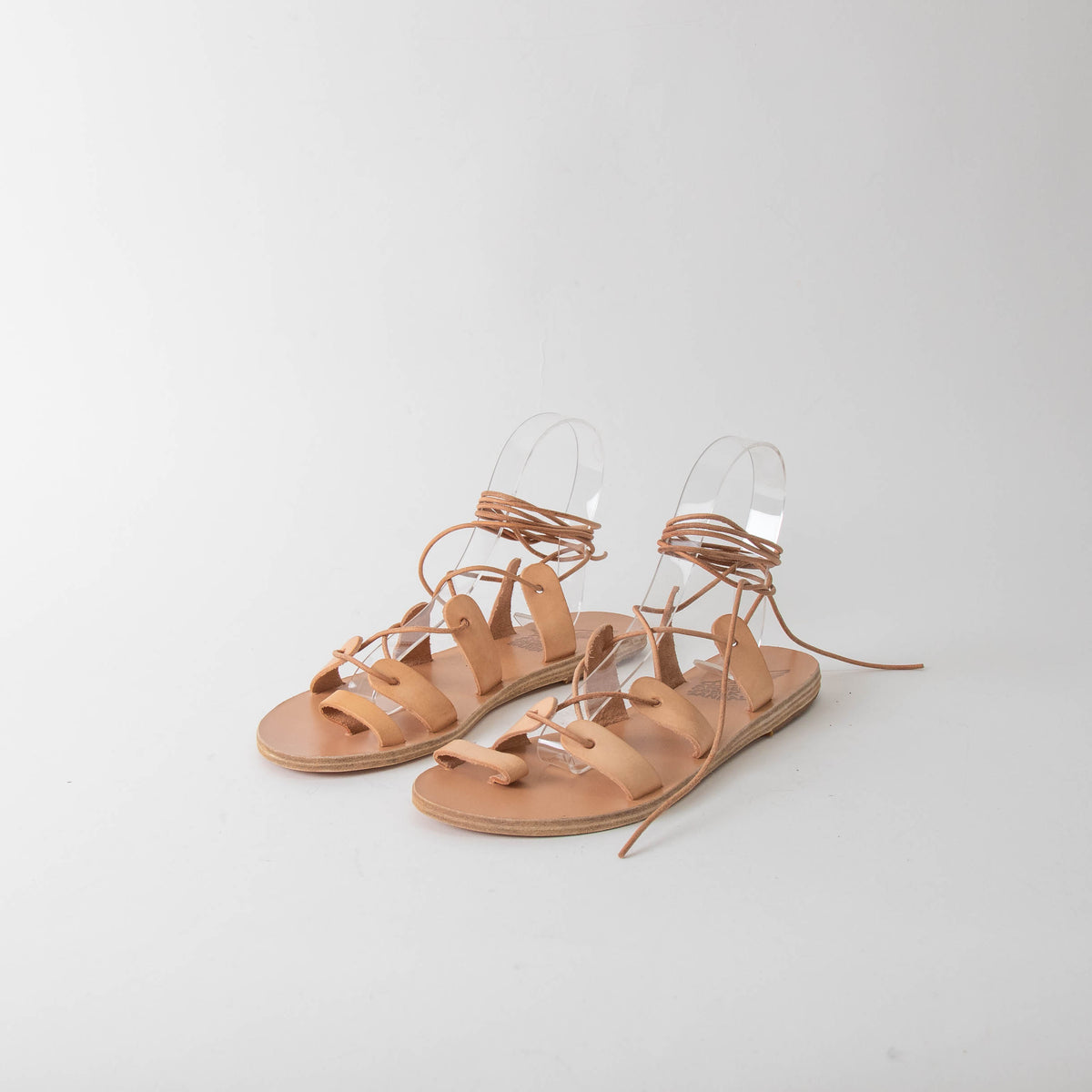 Ancient Greek Natural Tie Up Sandals