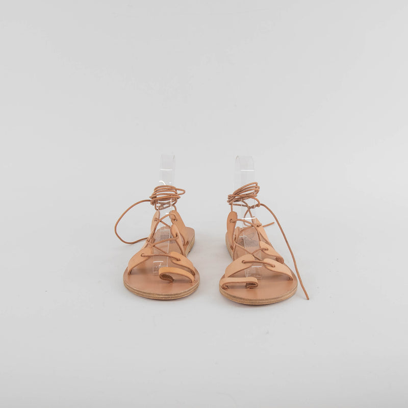 Ancient Greek Natural Tie Up Sandals