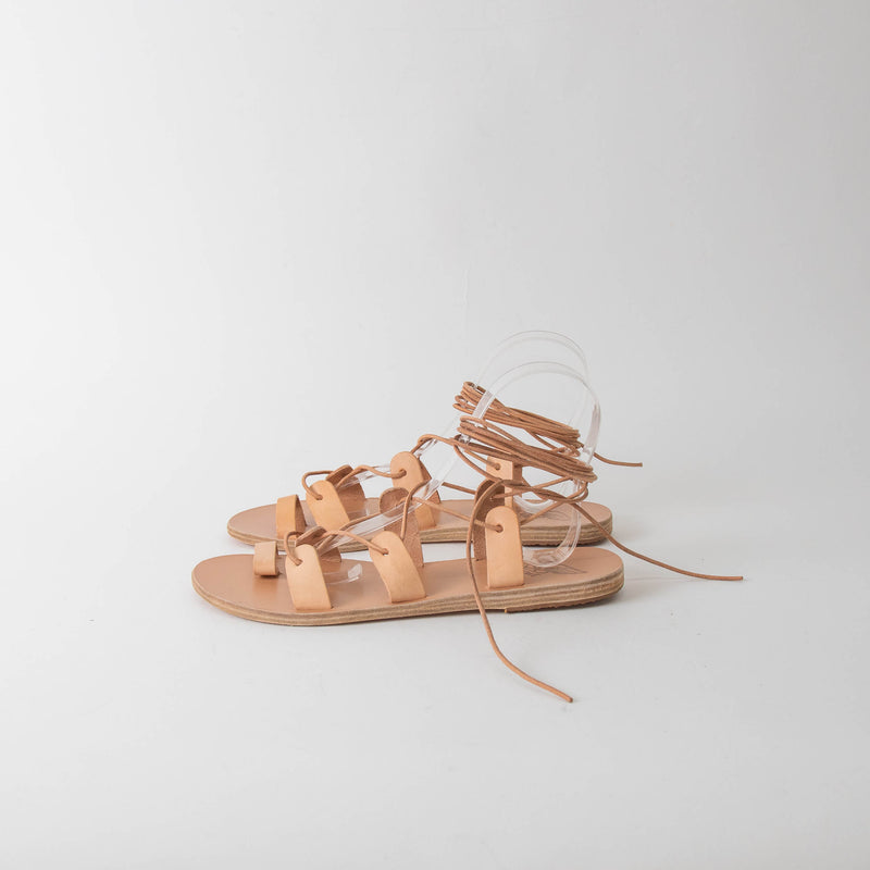 Ancient Greek Natural Tie Up Sandals