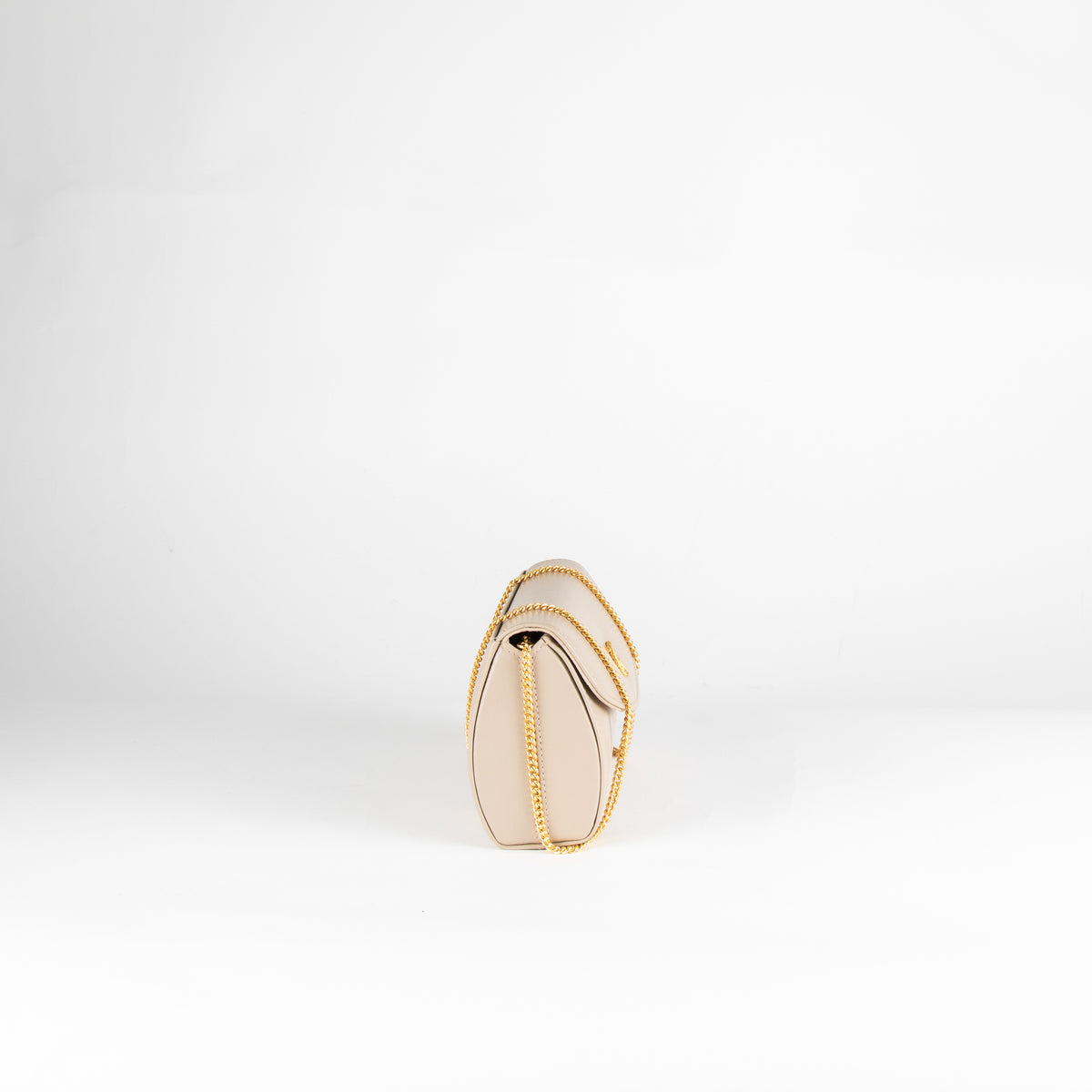 Launer London Buttermilk Leather Tosca Clutch Bag
