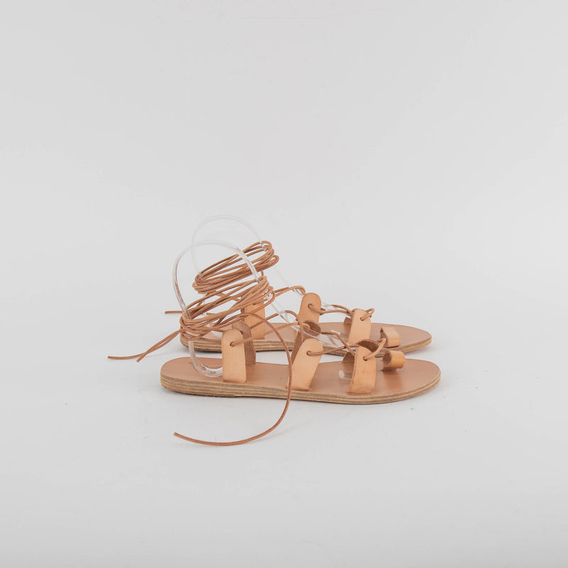 Ancient Greek Natural Tie Up Sandals