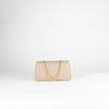Launer London Buttermilk Leather Tosca Clutch Bag