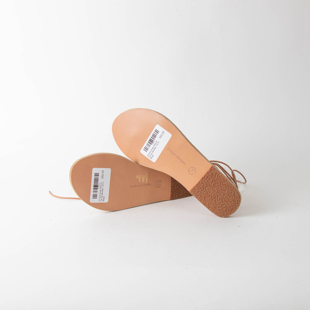 Ancient Greek Natural Tie Up Sandals