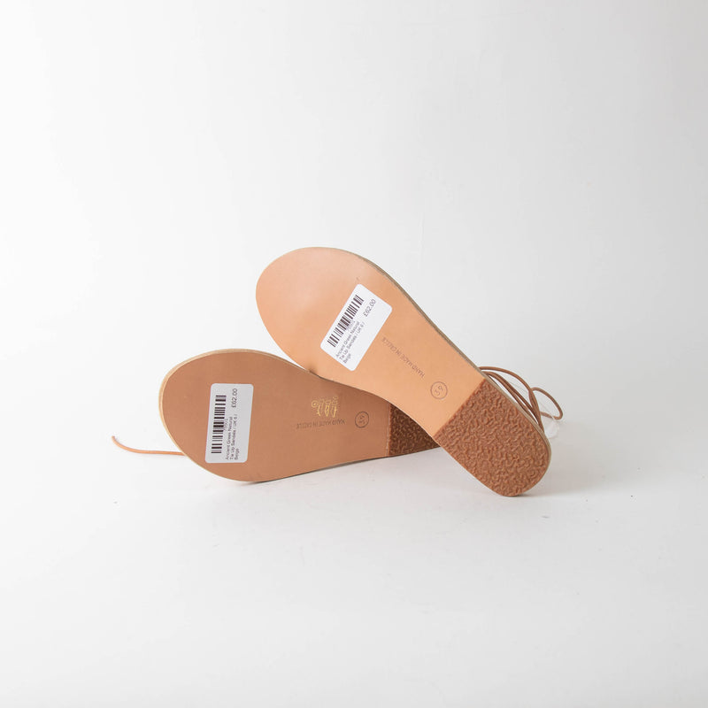 Ancient Greek Natural Tie Up Sandals