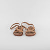 Porte & Paire The Frankie Shop Tan Leather Flat Sandals