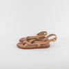 Porte & Paire The Frankie Shop Tan Leather Flat Sandals