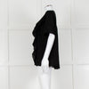 Louise Kennedy Black Frill Front Short Sleeve Blouse