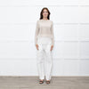 Fabiana Filippi Beige Cashmere Fringed Sweater