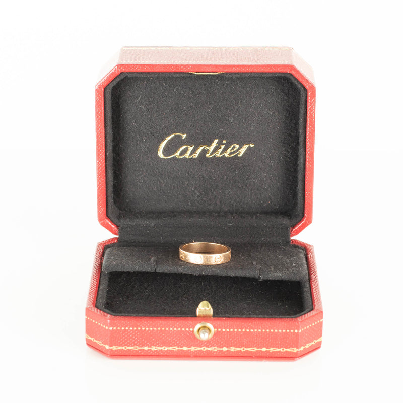 Cartier Rose Gold Single Stone Love Wedding Ring