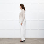 Fabiana Filippi Beige Cashmere Fringed Sweater