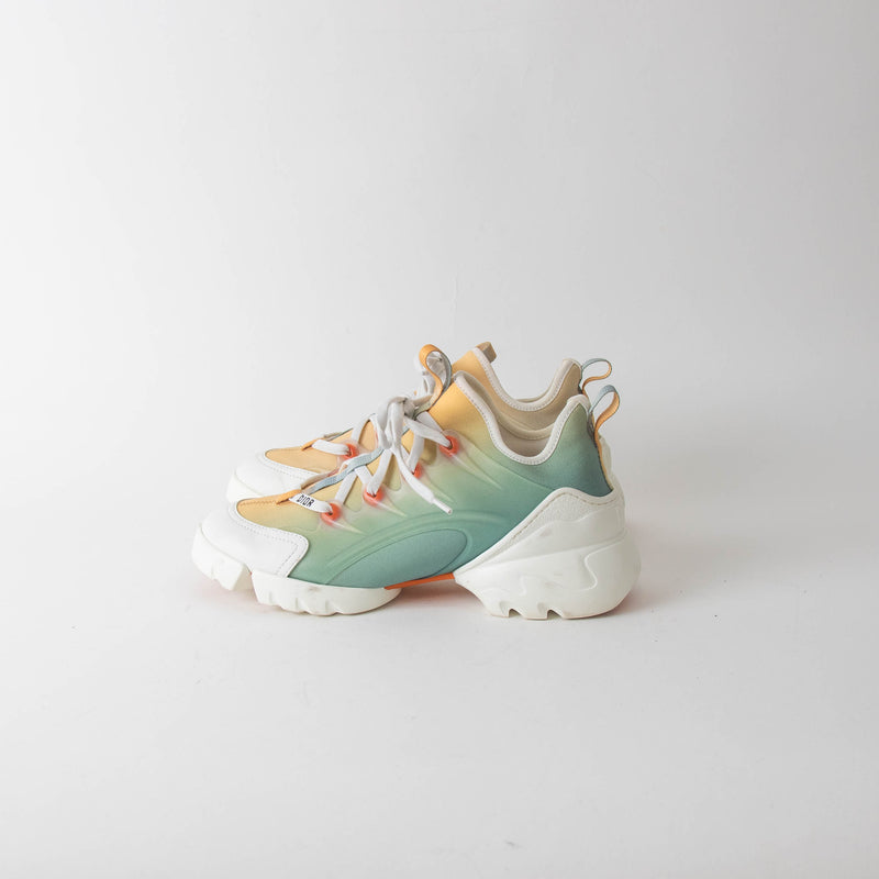 Dior Ombre Yellow And Green Connect Trainers
