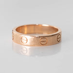 Cartier Rose Gold Single Stone Love Wedding Ring