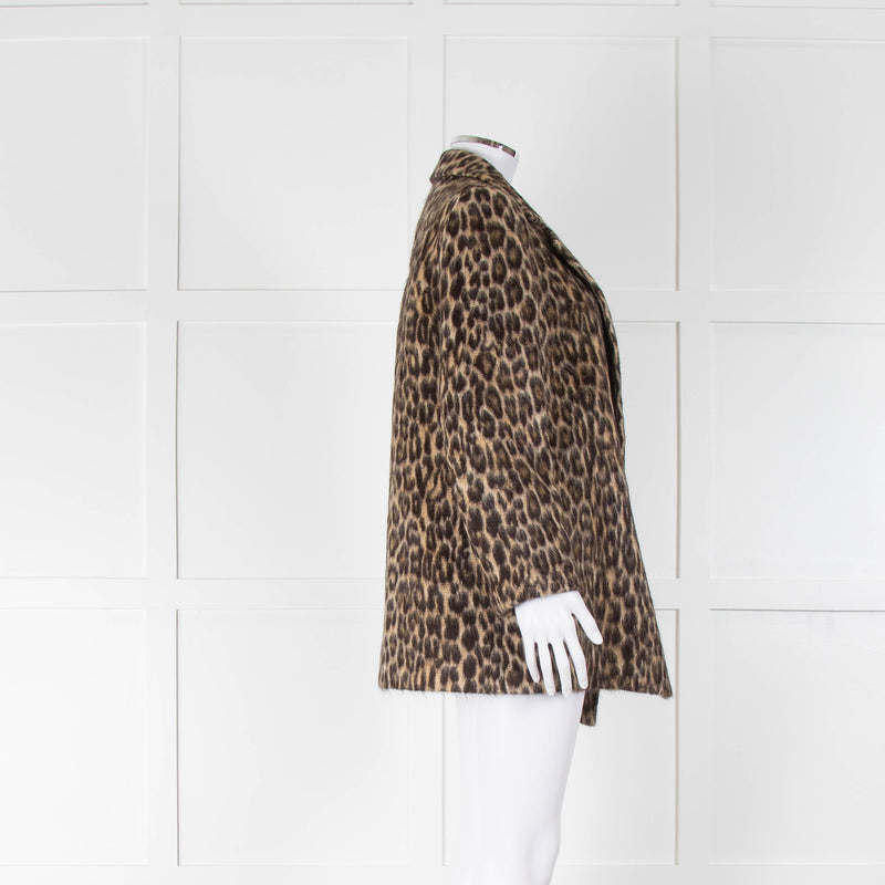 Theory Leopard Print Short Coat