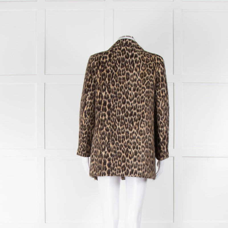 Theory Leopard Print Short Coat