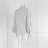 Dorothee Schumacher White Sheer Cotton Shirt with Micro Polka Dots
