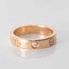 Cartier Rose Gold Single Stone Love Wedding Ring