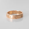 Cartier Rose Gold Single Stone Love Wedding Ring