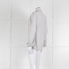 Dorothee Schumacher White Sheer Cotton Shirt with Micro Polka Dots