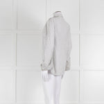 Dorothee Schumacher White Sheer Cotton Shirt with Micro Polka Dots