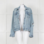 Ksubi Pale Wash Distressed Denim Jacket