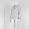 Dorothee Schumacher White Sheer Cotton Shirt with Micro Polka Dots