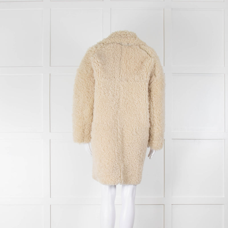 Iro Reversible Cream Shearling Jacket