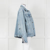 Ksubi Pale Wash Distressed Denim Jacket