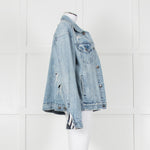 Ksubi Pale Wash Distressed Denim Jacket