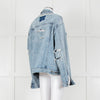 Ksubi Pale Wash Distressed Denim Jacket