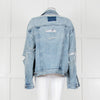Ksubi Pale Wash Distressed Denim Jacket
