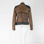 Barbour By Temperley Black and brown waxed Jacket