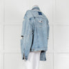 Ksubi Pale Wash Distressed Denim Jacket