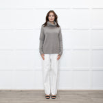 Wyse Beige Cashmere Blend Rollneck