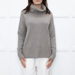 Wyse Beige Cashmere Blend Rollneck