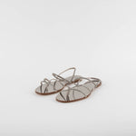 Pedro Garcia Titanium Diamante Flat Sandals