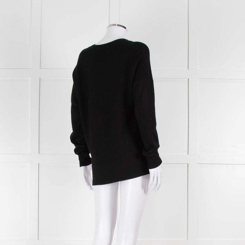 Strenesse Black Wool/Cashmere Mix Jumper