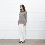 Wyse Beige Cashmere Blend Rollneck