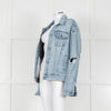 Ksubi Pale Wash Distressed Denim Jacket