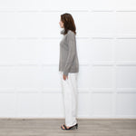 Wyse Beige Cashmere Blend Rollneck