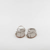 Pedro Garcia Titanium Diamante Flat Sandals