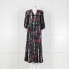 Ba&sh Isolde Blue Tie Dye Maxi Dress