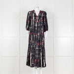 Ba&sh Isolde Blue Tie Dye Maxi Dress