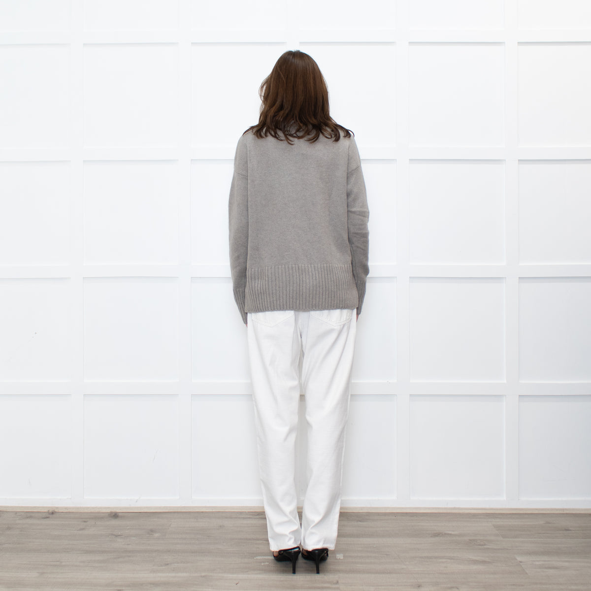 Wyse Beige Cashmere Blend Rollneck