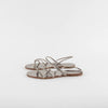 Pedro Garcia Titanium Diamante Flat Sandals