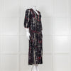 Ba&sh Isolde Blue Tie Dye Maxi Dress