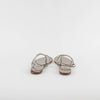 Pedro Garcia Titanium Diamante Flat Sandals