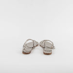 Pedro Garcia Titanium Diamante Flat Sandals
