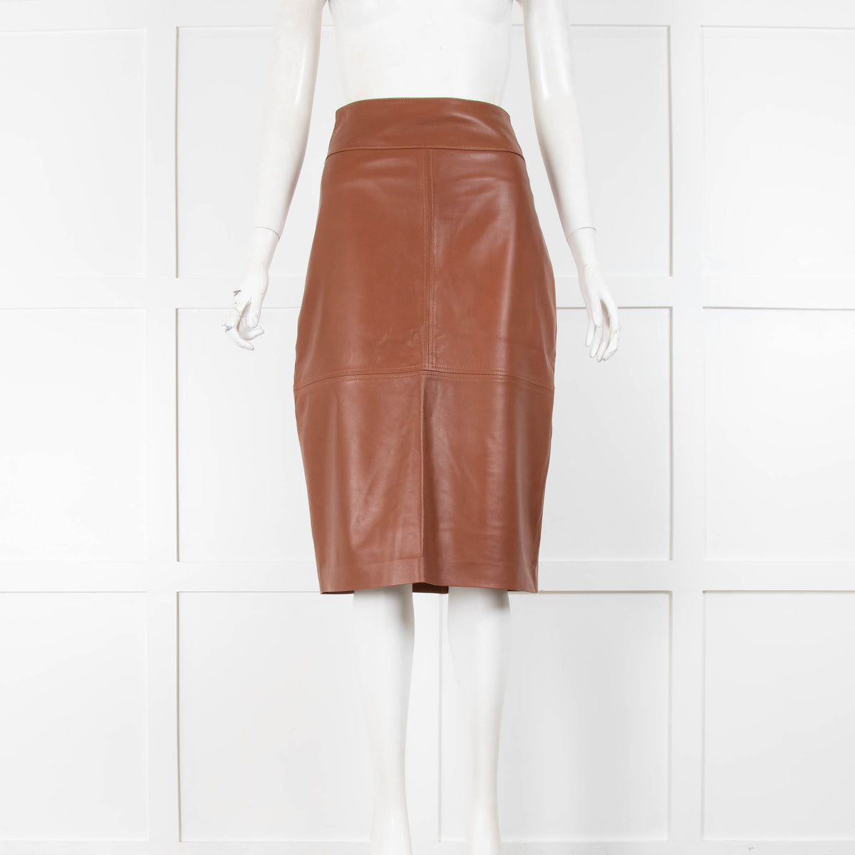 Desa Tan Leather Skirt