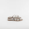 Pedro Garcia Titanium Diamante Flat Sandals