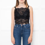 Paco Rabanne Black Lace Tank Top